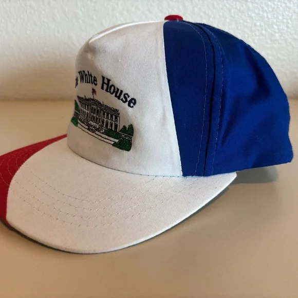 The White House Embroidered Trucker Hat - Red, White & Blue - Picture 5 of 5